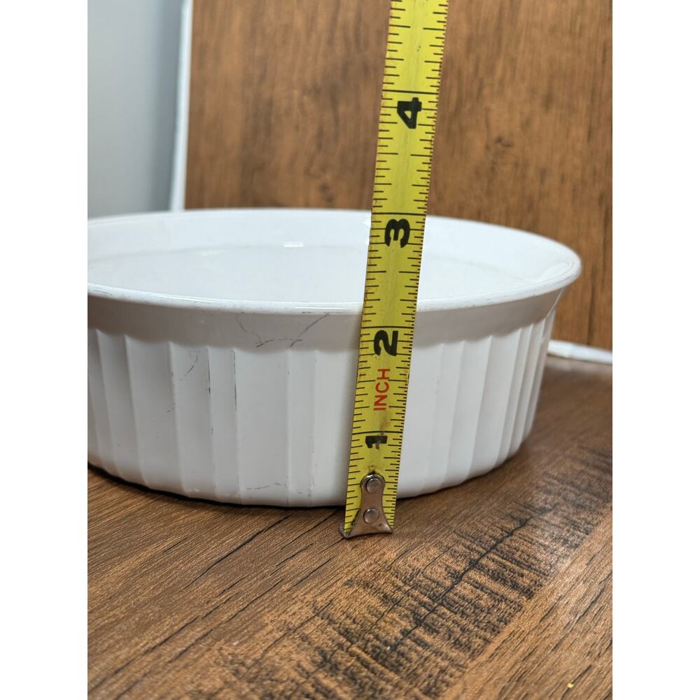 Corning Ware French White 6 In 24oz 725ml Baking Dish No Lid - Picture 2 of 4